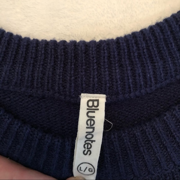 Blue, white, and red striped sweater - Picture 2 of 2